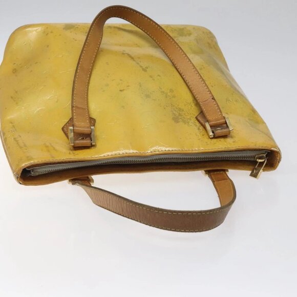 LOUIS VUITTON Monogram Vernis Houston Hand Bag Gris M91053 LV Auth ki5565 - Picture 7 of 16